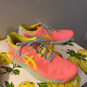 Asics Gel Resolution 8 Sun Coral/Yl Wom's 9.5